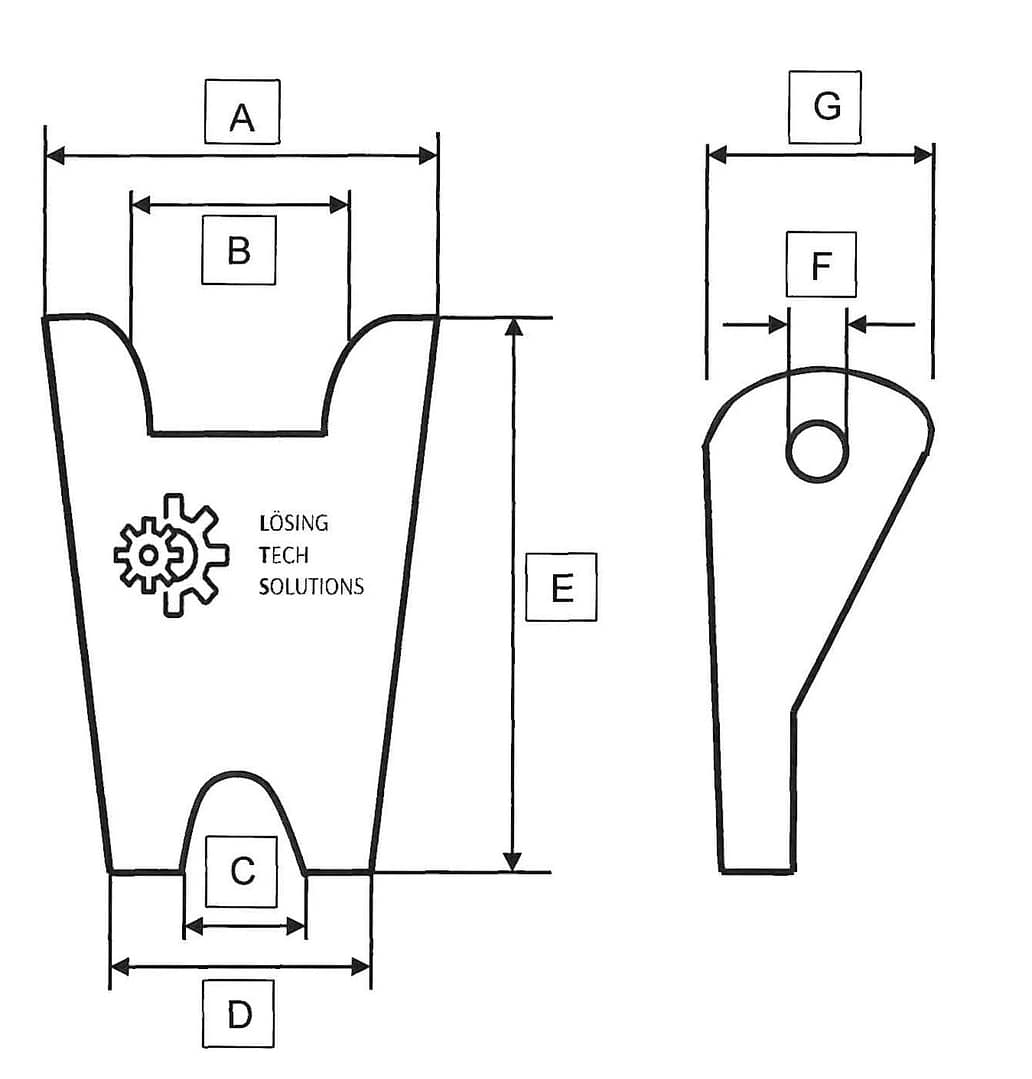 Zeichnung der Hakenmaussicherung